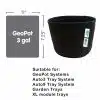 AutoPot GeoPot G Lite 3 gal Fabric Pot - Image 2